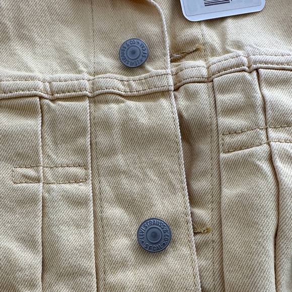Levi's Men's Light Yellow Denim Jacket Brand New sz Large - Picture 8 of 8